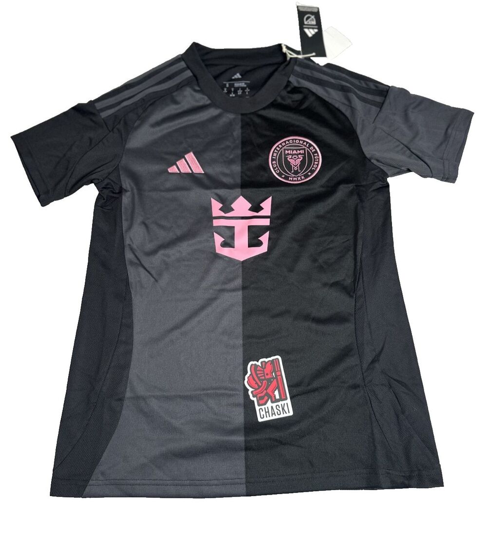 Adidas Authentic Inter Miami 2025 Black JI6819 Lionel Messi Jersey Women’s Small